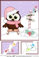 8 x 8 Christmas Little Hoot Owl is Sledging!