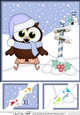 8 x 8 Christmas Little Hoot Owl is Sledging!