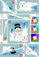 Christmas Snowman Rio Twisted Spiral Side Stacker