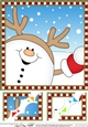 8 x 8 Scalloped Corner Topper - Cute Fun Christmas Snowball Sam