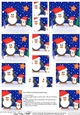 Cute Christmas Penguin Felties - Pyramage sheet