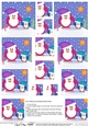 Cute Christmas Penguin Felties - Pyramage sheet