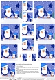 Cute Christmas Penguin Felties - Pyramage sheet