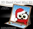 3D Easel Card Mini Kit - Christmas Little Hoot Owl