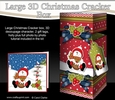 3D Large Christmas Cracker Box Mini Kit - Snowman Rio has an Xmas Pudding