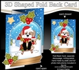 Christmas 3D Shaped No-Hole Fold Back Mini Kit - Little Cavachon Dog