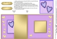 Funky Hearts No-Hole Fold Back Card