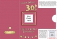 Add a Photo 30th Birthday Card with easy fold frame