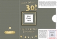 Add a Photo 30th Birthday Card with easy fold frame