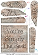 Youre Simply the Best! Set in Stone Fan Pyramage Topper