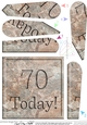 70 Today! Set in Stone Fan Pyramage Topper