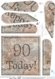 90 Today! Set in Stone Fan Pyramage Topper