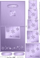 Elegant Christmas Snowflakes - No-Hole Easy Over the Edge Card & Spiral Pyramid Topper