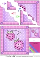 Strawberries Sweet Treats Wavy Corner side stacker Topper