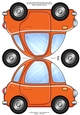 Funky Car Shaped Card