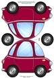 Funky Car Shaped Card