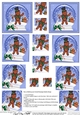 Christmas Gingerbread Man Snowglobe Twisted Pyramage sheet