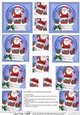 Christmas Santa Snowglobe Twisted Pyramage sheet
