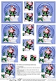 Christmas Milly Moo Cow Snowglobe Twisted Pyramage sheet
