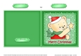 Cute Hunney Bear Robert has a Christmas Star - Quick Cut and Fold Card