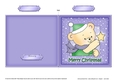 Cute Hunney Bear Robert has a Christmas Star - Quick Cut and Fold Card