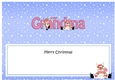 Large DL Merry Christmas GREAT GRANDMA insert with Rudolph