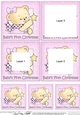Babys First Christmas Honey Bear Rosie has an Xmas Star - Tunnel Topper