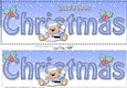 Large DL BABYS 1st CHRISTMAS 3D decoupage with Livvy Bear