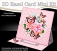 3D Easel Card Mini Kit - A Touch of Elegance - Flowers, Lace, Butterflies & Pearls