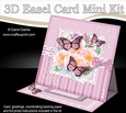 3D Easel Card Mini Kit - A Touch of Elegance - Flowers, Lace, Butterflies & Pearls