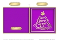 Elegant Merry Christmas Tree - Quick Cut and Fold Card