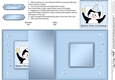 Cute Babys First Christmas Penguin - No-Hole Fold Back Card