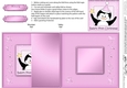 Cute Babys First Christmas Penguin - No-Hole Fold Back Card