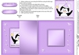 Cute Babys First Christmas Penguin - No-Hole Fold Back Card