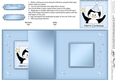 Cute Christmas Penguin - No-Hole Fold Back Card