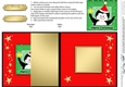 Cute Christmas Penguin - No-Hole Fold Back Card