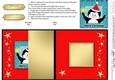 Cute Christmas Penguin - No-Hole Fold Back Card