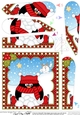 Christmas Penguin Fan Pyramage Topper