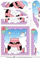 Christmas Penguin Fan Pyramage Topper