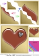 Romantic Enamel Heart with a Diamond - Wavy Corner side stacker Topper