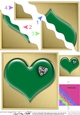 Romantic Enamel Heart with a Diamond - Wavy Corner side stacker Topper