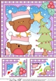 Christmas 8 x 8 Scalloped Corner Topper - Bobbin Robins are putting the star on the Xmas Tree
