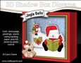 3D Christmas Diorama Shadow Box Card Mini Kit - Snowman Oli reads an Xmas Story