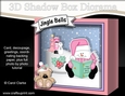 3D Christmas Diorama Shadow Box Card Mini Kit - Snowman Oli reads an Xmas Story