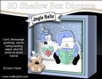 3D Christmas Diorama Shadow Box Card Mini Kit - Snowman Oli reads an Xmas Story