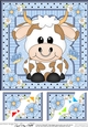 8 x 8 Cute Little Billy Bull Scalloped Corner Topper