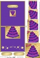 Elegant Christmas Tree - No-Hole Over the Edge with a spiral pyramid topper