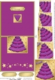 Elegant Christmas Tree - No-Hole Over the Edge with a spiral pyramid topper