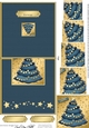 Elegant Christmas Tree - No-Hole Over the Edge with a spiral pyramid topper