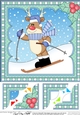 Christmas Rudolph 8 x 8 Scalloped Corner Topper